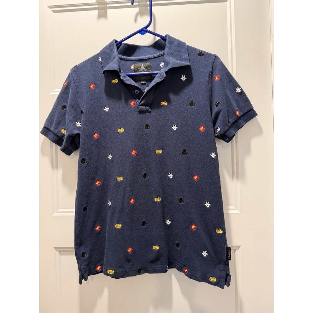 Hong Kong Disneyland Mickey Mouse All-Over Embroidered Polo Small